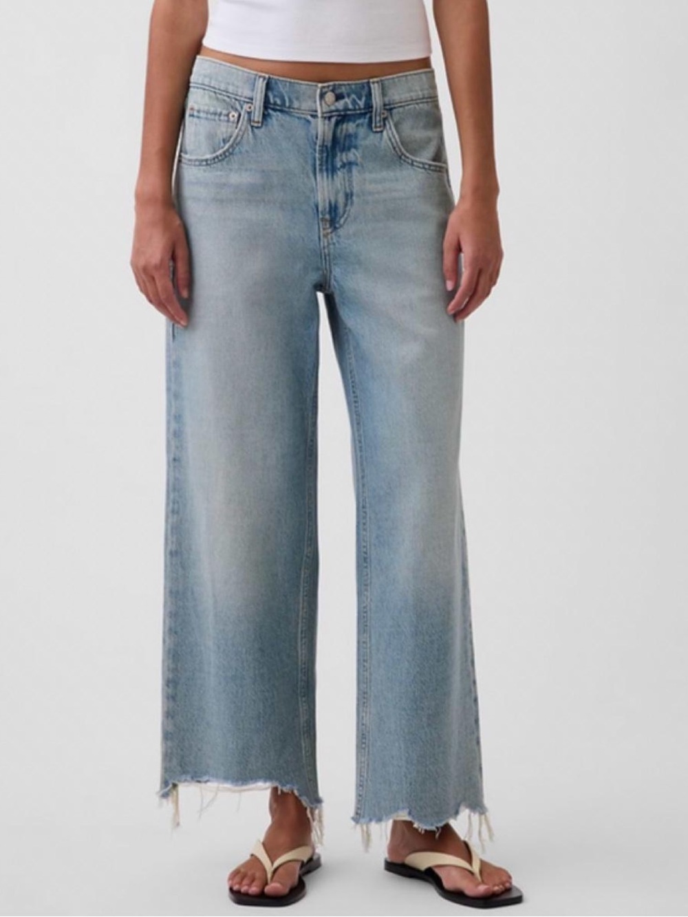 GAP Low Slung Relaxed Crop Jeans 29